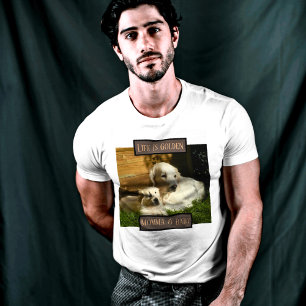 T-shirt La Vie Est Un Chien D'Or