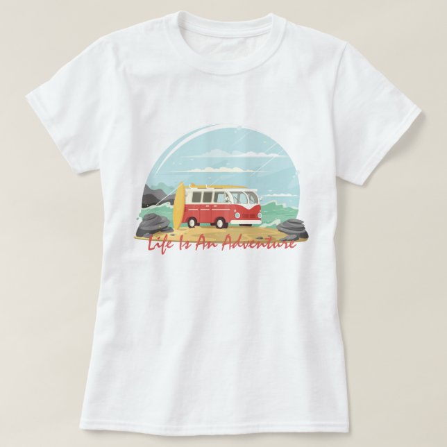 T-shirt La vie est une aventure (Design devant)