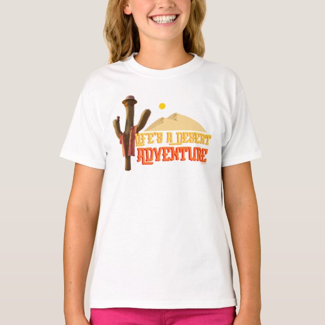 T-shirt La vie est une aventure désertique (Devant)