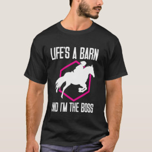 T-shirt La vie est une grange et je suis la mère du cheval
