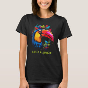 T-shirt La vie est une jungle d'aventures exotiques avec T