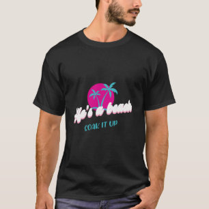 T-shirt La vie est une plage - Le tremper dans le design t