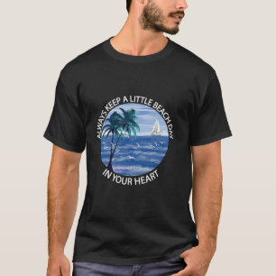 T-shirt La Vie Est Vraiment Bon Palm Tree Summer Beach Vac
