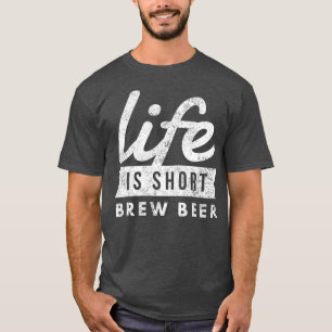 T-shirt La Vie Homebrew Brun Brun Bière Brun Amusant Brew