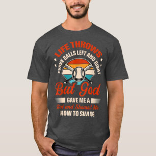 T-shirt La Vie Jette Des Boules Courbées Gauche Et Droite