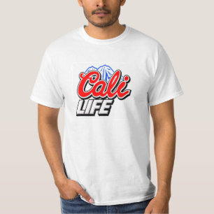 T-shirt La vie la Californie de Cali développée