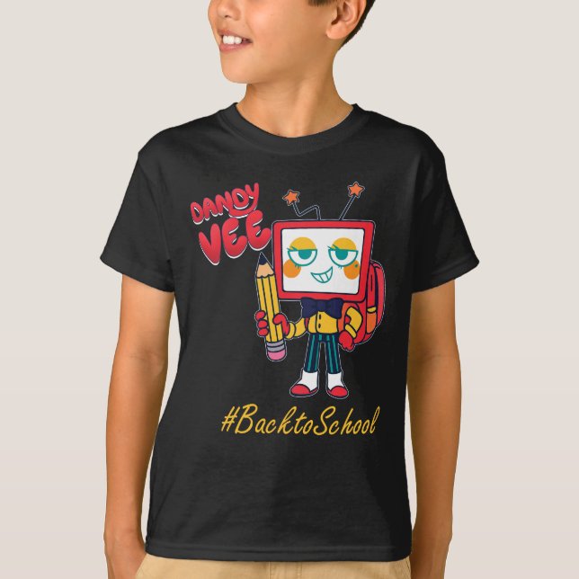 T-shirt La Vie mondiale de Dandy | Retour à l'école avec V (Devant)
