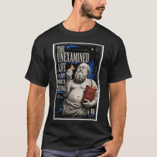 T-shirt La Vie Non Examinée de Socrate Drôle Philosophie S