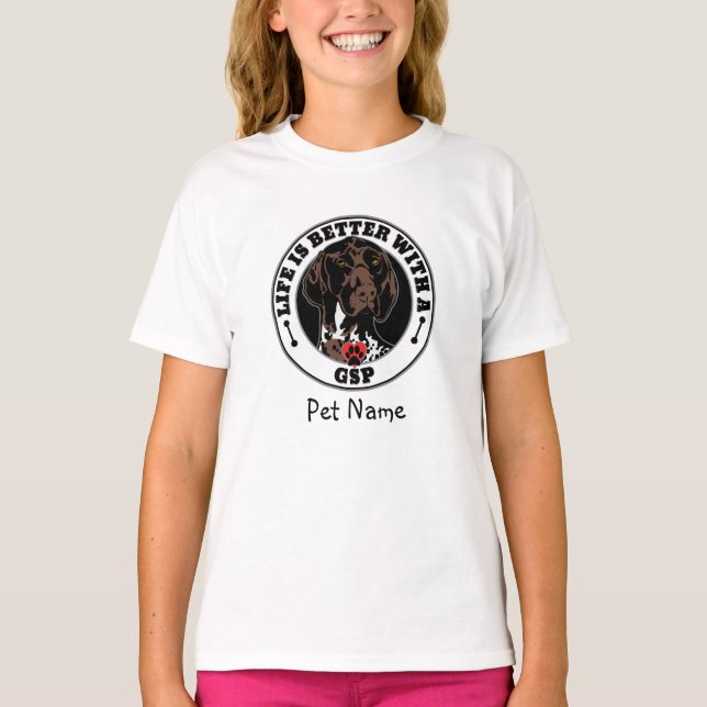 T-shirt La Vie Personnalisée Du SGP Est Meilleure Avec Un  (Devant)