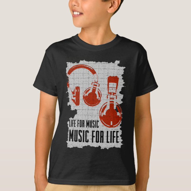 T-shirt La vie pour Music.png (Devant)