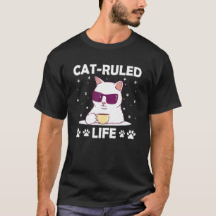T-shirt La vie régie par les chats Famille de chatons Pare