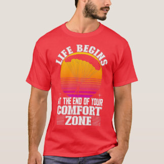 T-shirt La Vie Rétro Commence À La Fin De Votre Zone De Co