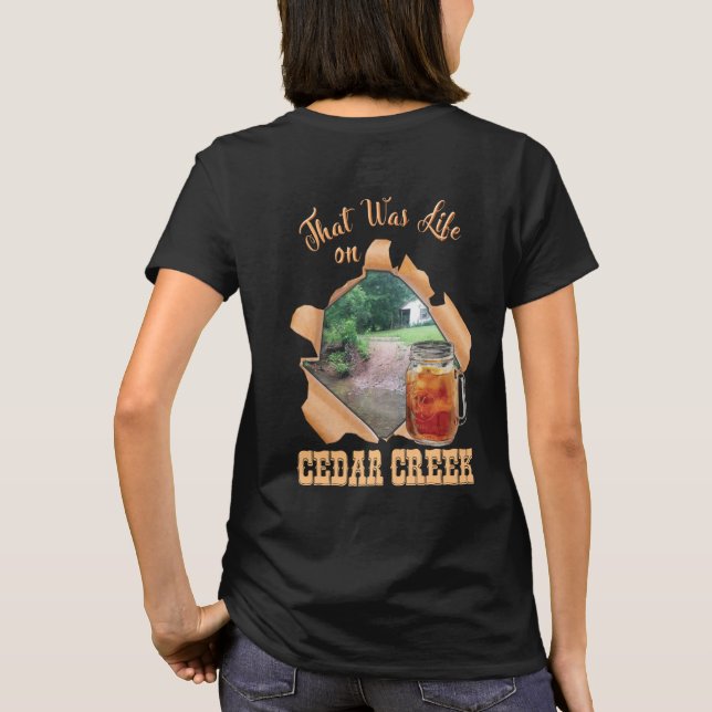 T-shirt La vie sur la conception de chemise de pays de (Dos)