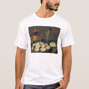 T-shirt La vie toujours avec les huîtres et les verres