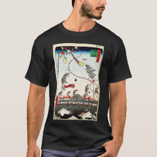 T-shirt La ville florissante Tanabata Fest Art Japonais Gi