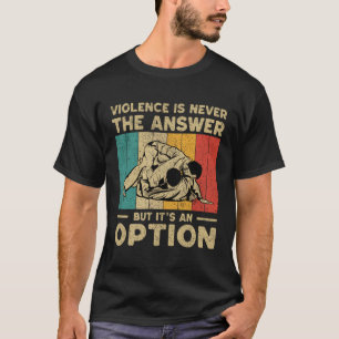 T-shirt La violence est une option Motivation BJJ Brésilie