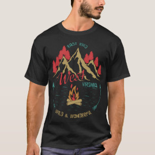 T-shirt La Virginie Occidentale Sauvage Et Merveilleuse