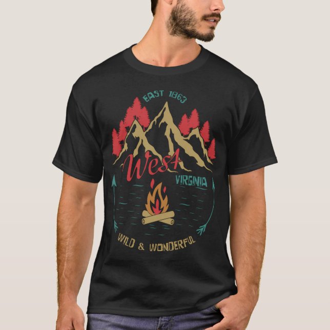 T-shirt La Virginie Occidentale Sauvage Et Merveilleuse (Devant)