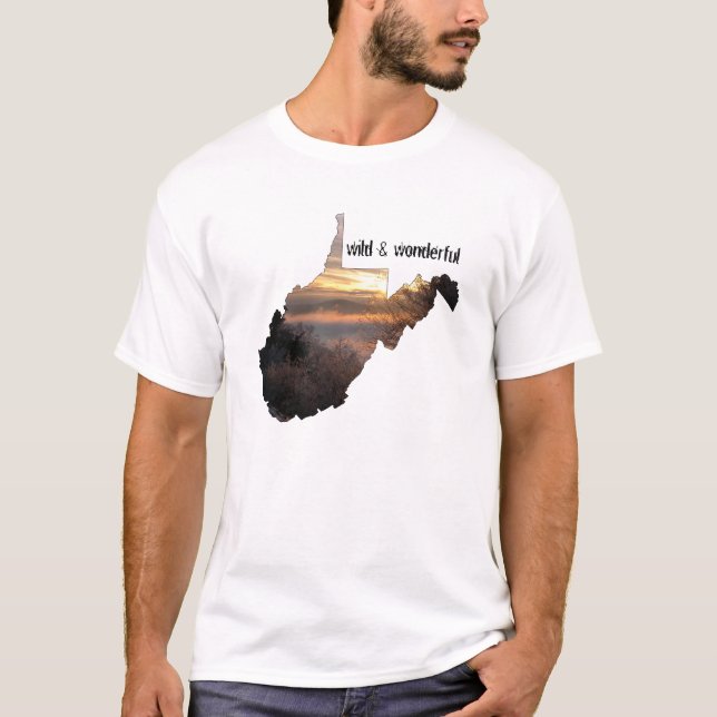 T-shirt La Virginie Occidentale, sauvage et merveilleux (Devant)