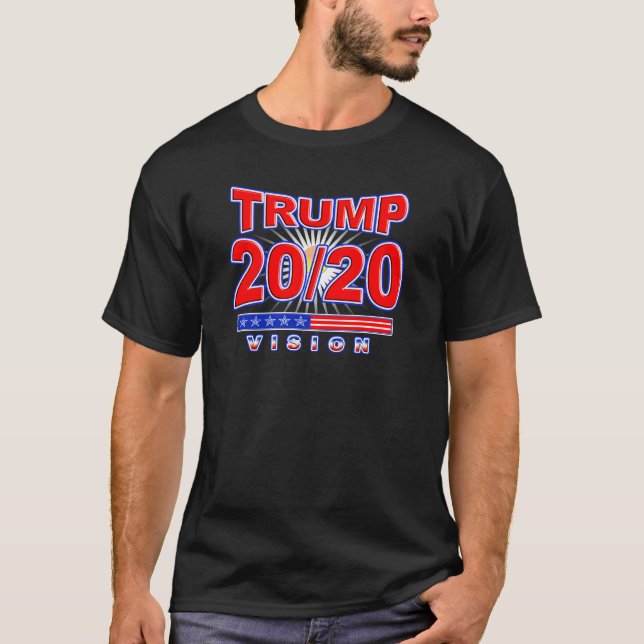 T-shirt La vision 2020 d'atout au sujet de élisent le (Devant)