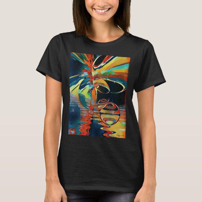 T-shirt La vision biblique d'un paon mourant (Devant)