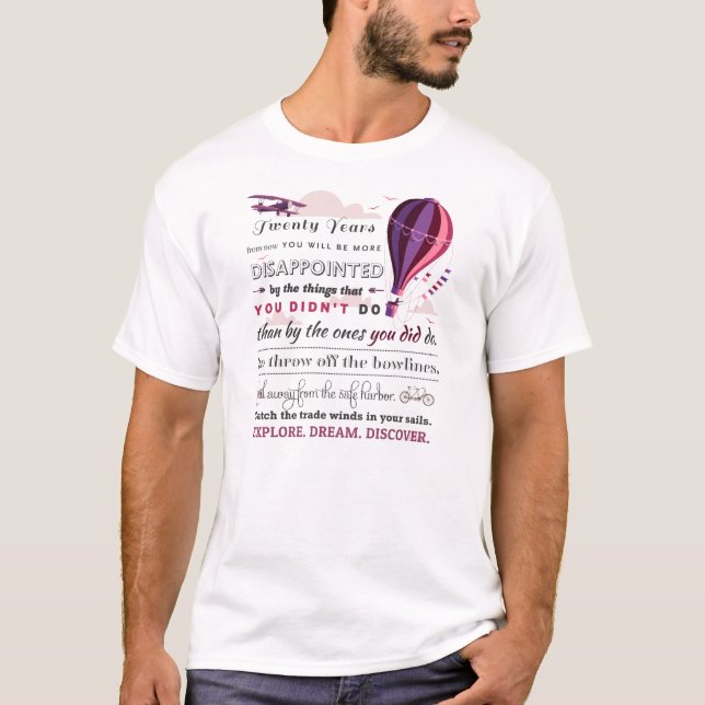 T-shirt La voile, rêve et découvrent - le voyage (Devant)