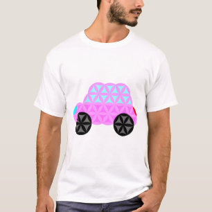 T-shirt La Voiture De Vie - Formes Sacrées A3.Rose.