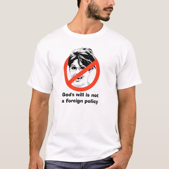 T-shirt La volonté de Dieu n'est pas une politique (Devant)