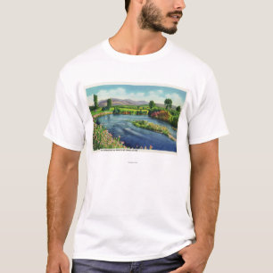 T-shirt La vue de la rivière de l'Israël et du