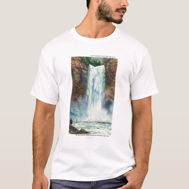 T-shirt La vue de Taughannock tombe du fond (Devant)