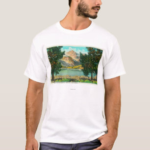 T-shirt La vue des lacs jumeaux s'approchent de Bridgeport