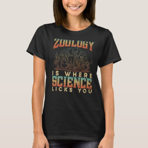 T-shirt La zoologie est là où la science vous chante Anima