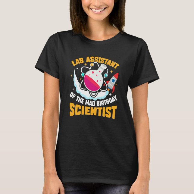 T-shirt Lab Assistant Of The Mad Birthday Scientist (Devant)