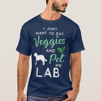 T-shirt Lab Labrador Funny Vegan Propriétaire Amoureux des