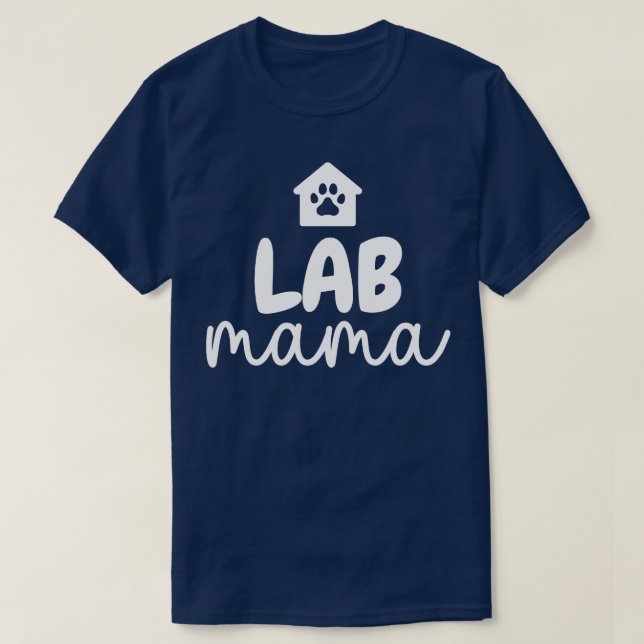 T-shirt Lab Mama Paw 17 (Design devant)