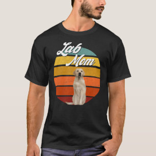 T-shirt Lab Mom Yellow Labrador Retriever Retro Trendy Cou