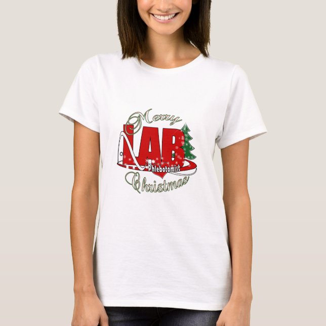T-SHIRT LAB PHLEBOTOMISTE NOËL (Devant)