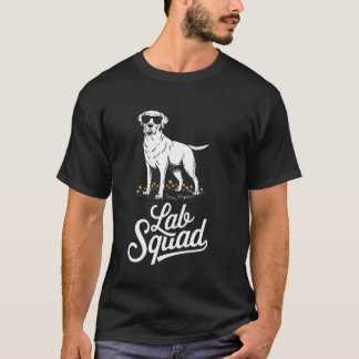 T-shirt Lab Squad - Labrador Retriever Chien Minimaliste C