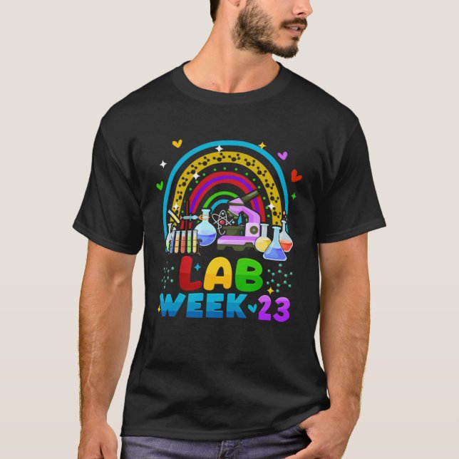 T-shirt Lab Week 2023 Rainbow Médicale Laboratory Science  (Devant)