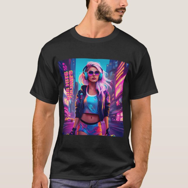 T-shirt Label de musique électronique de danse des années  (Devant)