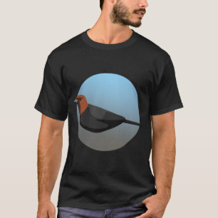 T-shirt Laboratoire Brown d'oiseaux colibris
