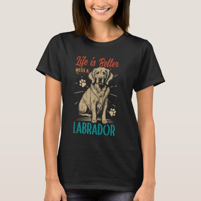 T-shirt Laboratoire de chiens Labrador Retriever 1 (Devant)