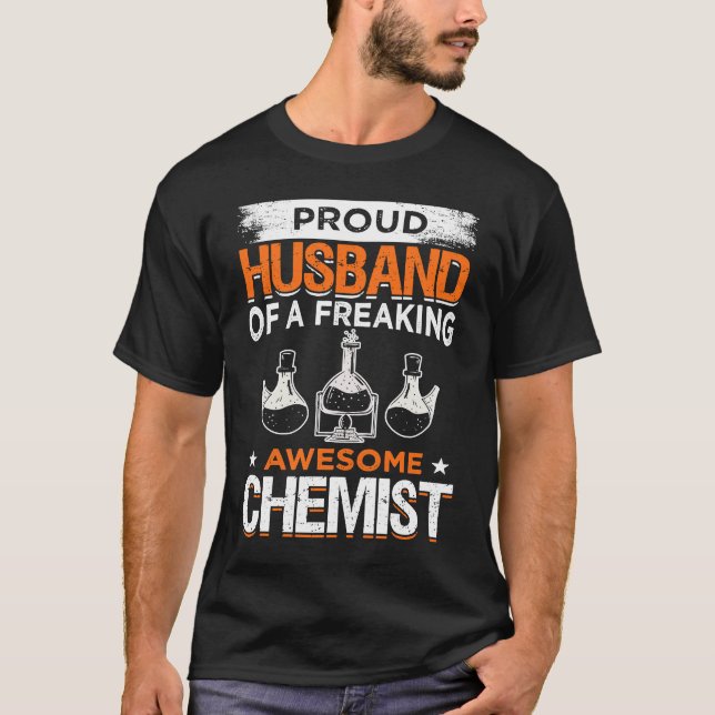 T-shirt Laboratoire de chimie du mari chimiste Laboratoire (Devant)