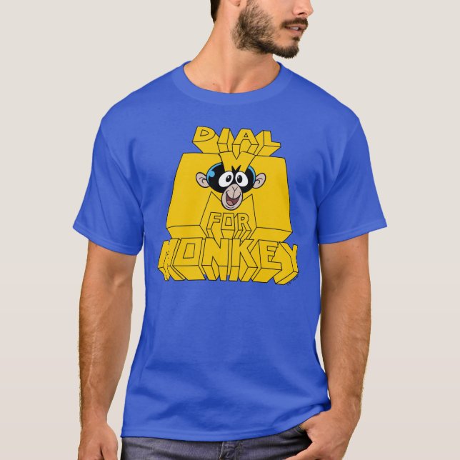 T-shirt Laboratoire de Dexter - Composez M pour singe (Devant)
