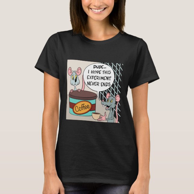 T-shirt Laboratoire de la souris rat café (Devant)