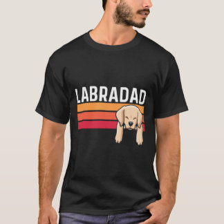 T-shirt Labradad labrador chien papa homme jaune propriéta