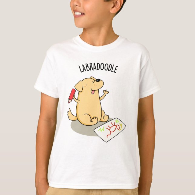 T-shirt Labradoodle Funny Labrador Chien Pun (Devant)