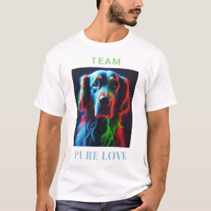 T-SHIRT LABRADOR AMOUREUX DES CHIENS PURE LOVE TEAM