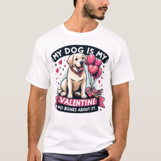 T-shirt Labrador Balloon Buddies - Valentine's Canine