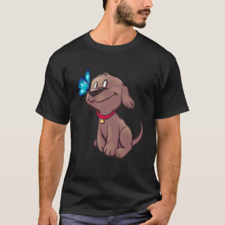 T-shirt Labrador Butterfly Dog Lover Graphic Tees